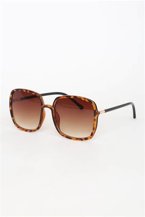 catch you later square sunglasses|Catch Ya Later Tortoise Square Sunglasses .